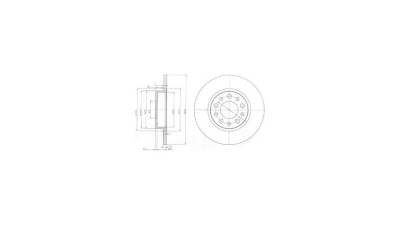 Disc frana Delphi BG3994, parte montare : Punte Spate