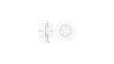 Disc frana Delphi BG4026, parte montare : Punte Spate