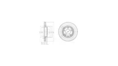 Disc frana Delphi BG4027, parte montare : Punte Fata
