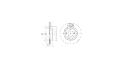 Disc frana Delphi BG4034, parte montare : Punte Fata
