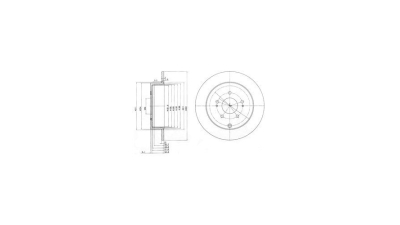 Disc frana Delphi BG4035, parte montare : Punte Spate