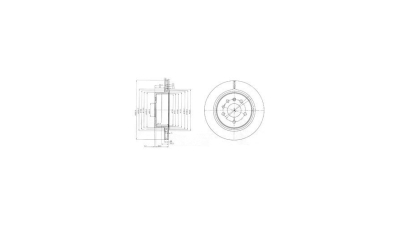 Disc frana Delphi BG4043, parte montare : Punte Spate