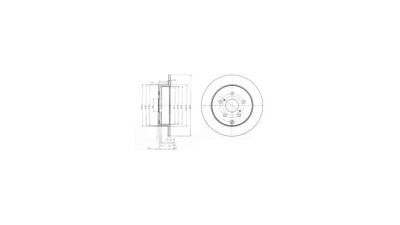 Disc frana Delphi BG4051, parte montare : Punte Spate