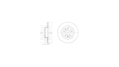 Disc frana Delphi BG4085, parte montare : Punte Spate
