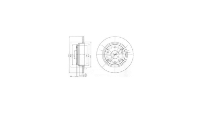 Disc frana Delphi BG4095, parte montare : Punte Spate