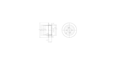 Disc frana Delphi BG4097, parte montare : Punte Spate