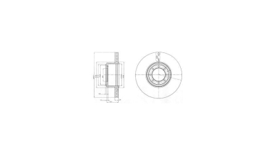 Disc frana Delphi BG4102, parte montare : Punte Spate