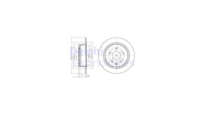 Disc frana DELPHI BG4108C, Spate