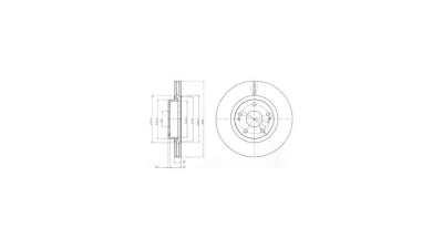 Disc frana Delphi BG4113, parte montare : Punte Fata