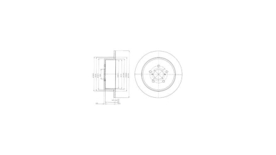 Disc frana Delphi BG4129, parte montare : Punte Spate