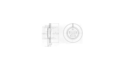 Disc frana Delphi BG4131, parte montare : Punte Fata