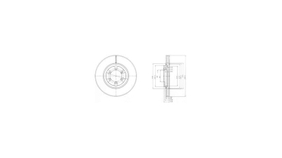 Disc frana Delphi BG4133, parte montare : Punte Fata