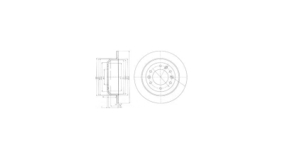 Disc frana Delphi BG4138, parte montare : Punte Spate