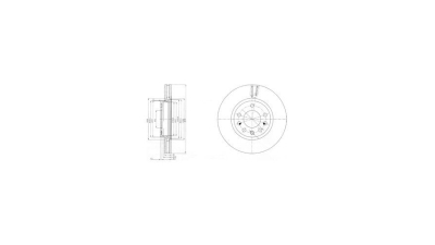 Disc frana Delphi BG4149, parte montare : Punte Fata