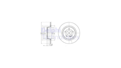 Disc frana Mercedes Clasa C, 01.2007-01.2014, Clasa E, 01.2009-, Clasa E, 08.2009-, DELPHI