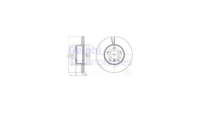 Disc frana DELPHI BG4172C, Fata