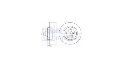 Disc frana Toyota Avensis, 02.2009-2019, DELPHI