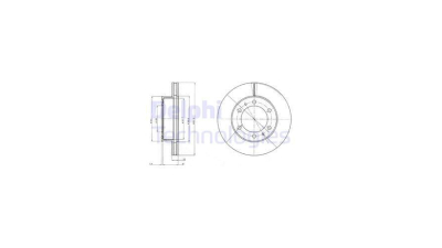 Set discuri frana Toyota Hilux 7 Pick-Up (N1, N2, N3), 08.2004-, DELPHI BG4211C