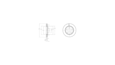Disc frana Delphi BG4212, parte montare : Punte Fata