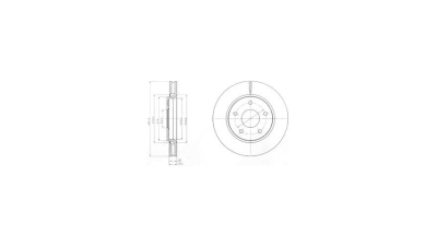 Disc frana Delphi BG4248, parte montare : Punte Fata