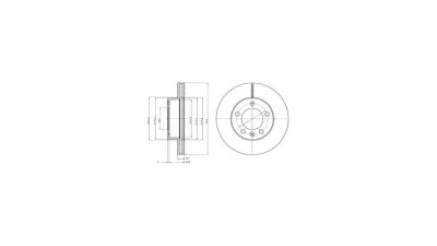 Disc frana Delphi BG4328, parte montare : Punte Fata