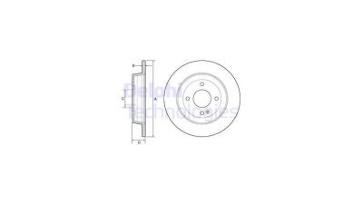 Disc frana DELPHI BG4564, Spate
