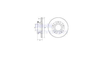 Disc frana Ford Tourneo, 04.2012-, Transit, 04.2012-, DELPHI