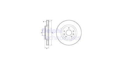 Disc frana DELPHI BG4770C, Fata