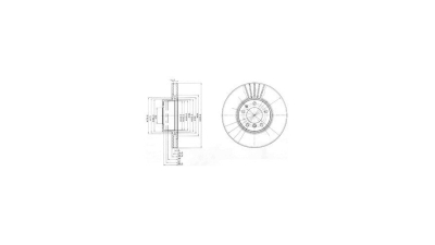 Disc frana Delphi BG670, parte montare : Punte Fata