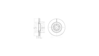 Disc frana Delphi BG9003, parte montare : Punte Fata