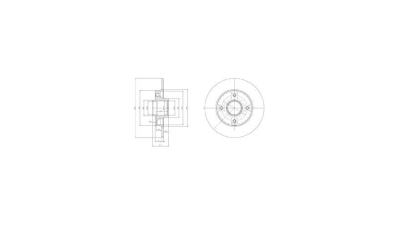 Disc frana Delphi BG9021RS, parte montare : Punte Spate