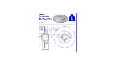 Disc frana DELPHI BG9022RSC, Spate