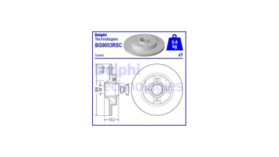 Disc frana DELPHI BG9053RSC, Spate