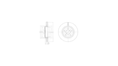 Disc frana Delphi BG9058, parte montare : Punte Fata
