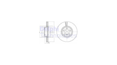 Disc frana DELPHI BG9063C, Fata