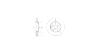 Disc frana Delphi BG9068, parte montare : Punte Fata