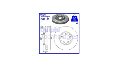 Disc frana Ford Tourneo, 04.2012-, Transit, 04.2012-, DELPHI
