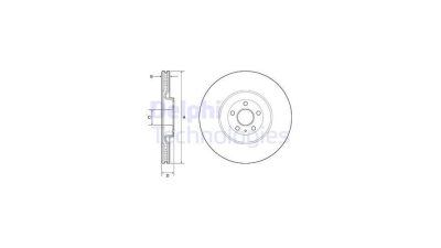 Disc frana Volvo Xc90 2, 09.2014-, DELPHI