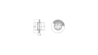 Disc frana Delphi BG9949, parte montare : Punte Fata, Dreapta