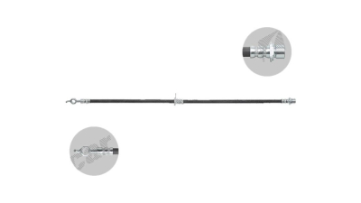 Furtun frana EU BH0031, Dreapta, Fata