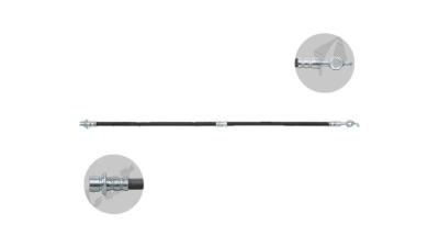 Furtun frana EU BH0033, Stanga, Fata