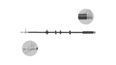Furtun frana EU BH0041, Stanga, Fata