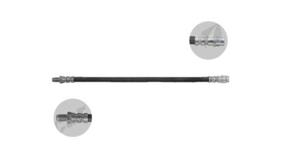 Furtun frana EU BH0107, Dreapta = Stanga, Fata