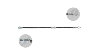Furtun frana EU BH0110, Dreapta = Stanga, Fata