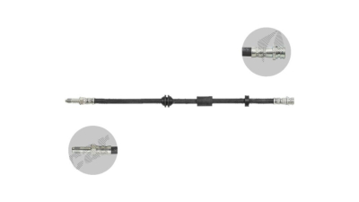 Furtun frana EU BH0119, Dreapta = Stanga, Fata