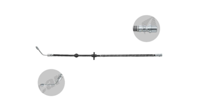 Furtun frana EU BH0155, Dreapta, Spate