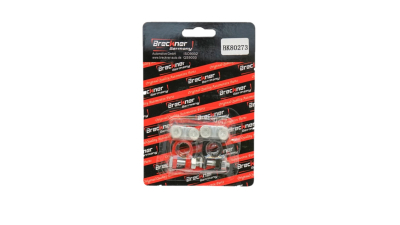 Set 2 borne baterie auto Breckner plus si minus cu clema, gaura mica
