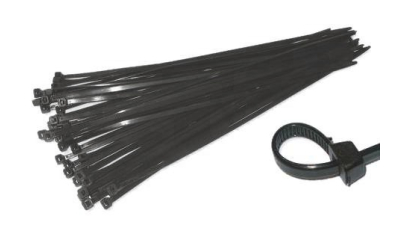 Coliere de plastic Breckner negru 430x3.6 mm 100buc