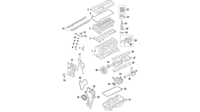 Cuzinet Palier Mijloc Inferior Alb 60,00MM (0) 3er 5er 6er 7er X3 X5 X6  , motorizare 3,0d, cod oe 11217810444