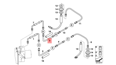 Conducta Frana Bmw Seria 5 E60 E61 , 34326772570